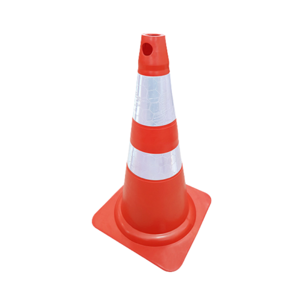 Cone flexível c/Faixa Refletiva 75cm