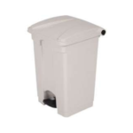 Lixeira Retangular c/Pedal 25L Branca