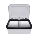 Lixeira 50L c/Pedal Branca - 2075 - Image 3