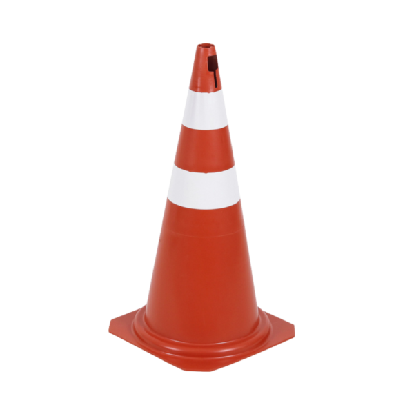 Cone Sinalizacao Rígido Laranja/Branco 75cm – 1118