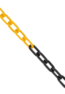 Corrente de Plástico Zebrada PT/ AM 63X34X9 - 1118