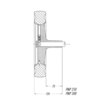 Roda p/Contentor 300MM T240A – 1212 2